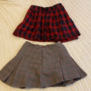 Chic Plaid skort / Skirt Set
